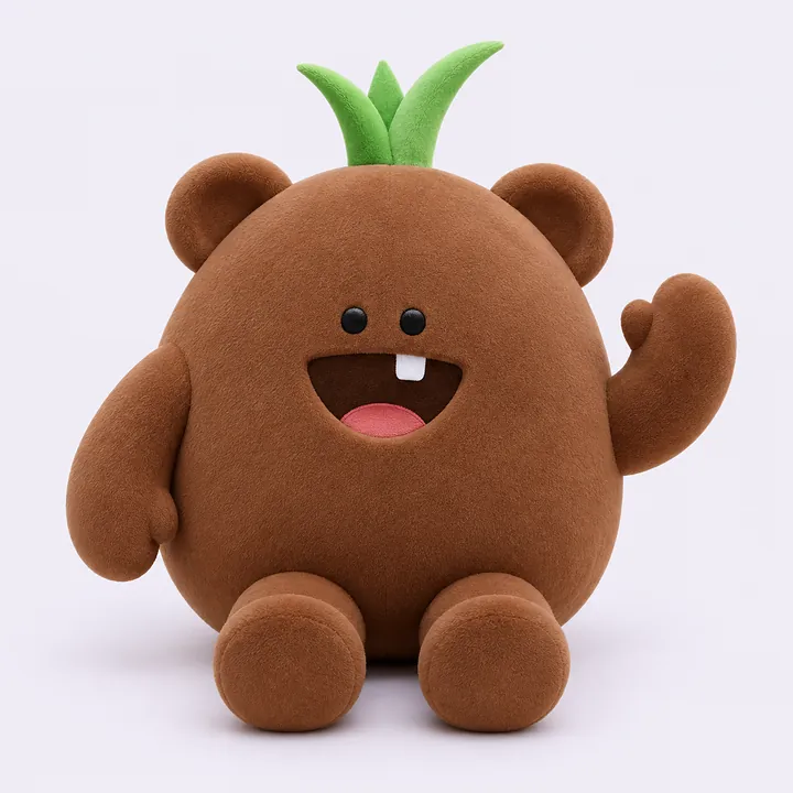 누워 있는 뿌리 모양 큰 쿠션